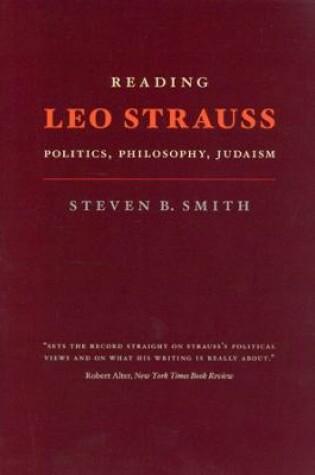 Cover of Reading Leo Strauss