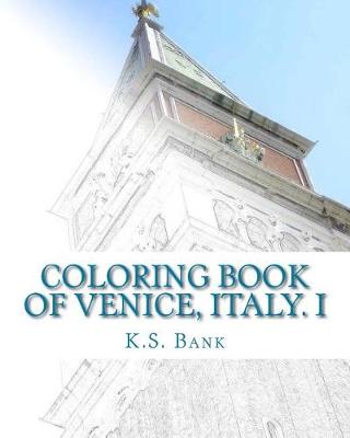 Book cover for Coloring Book of Venice, Italy. I