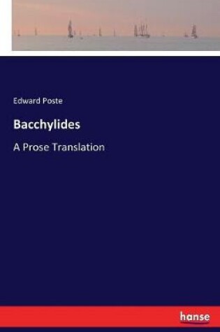 Cover of Bacchylides