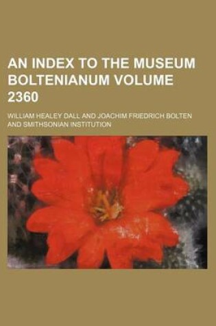 Cover of An Index to the Museum Boltenianum Volume 2360