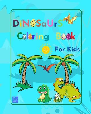 Book cover for Dinosaurs Coloring Book for kids