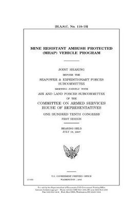 Book cover for Mine Resistant Ambush Protected (MRAP) vehicle program