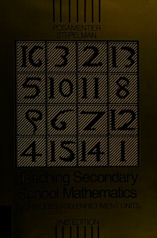 Cover of Teaching Secondary School Mathematics