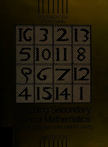 Book cover for Teaching Secondary School Mathematics