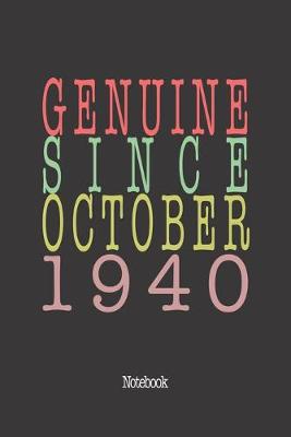 Book cover for Genuine Since October 1940