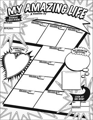 Book cover for Graphic Organizer Posters: My Timeline: Grades 3-6