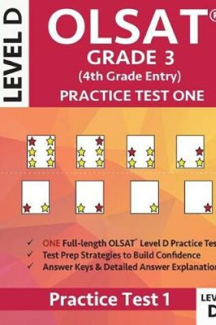 Cover of OLSAT Grade 3 (4th Grade Entry) Level D