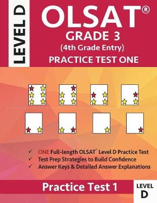 Book cover for OLSAT Grade 3 (4th Grade Entry) Level D