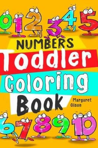 Cover of Toddler Coloring Book. Numbers.