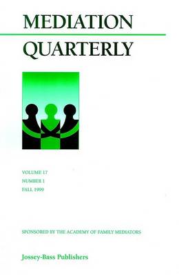 Book cover for Mediation Quarterly V17 1 Spring 00 000