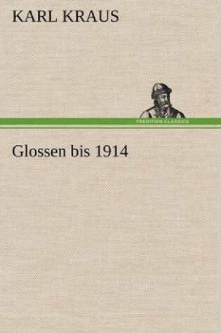 Cover of Glossen Bis 1914