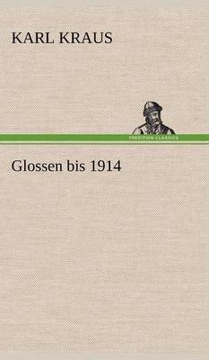 Book cover for Glossen Bis 1914