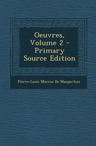 Cover of Oeuvres, Volume 2