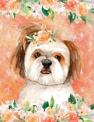 Book cover for My Big Fat Bullet Journal for Dog Lovers Shih Tzu in Flowers 5