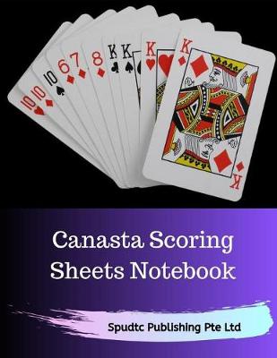 Book cover for Canasta Scoring Sheets Notebook