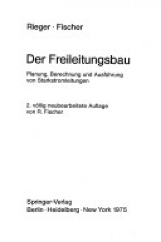 Cover of Der Freileitungsbau