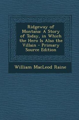 Cover of Ridgeway of Montana