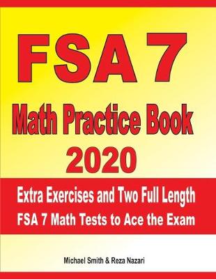 Book cover for FSA 7 Math Practice Book 2020
