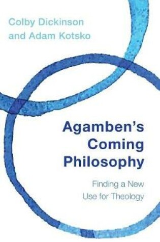 Cover of Agamben's Coming Philosophy