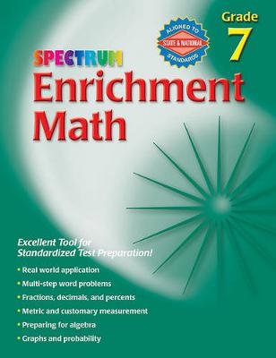 Book cover for Enrichment Math, Grade 7