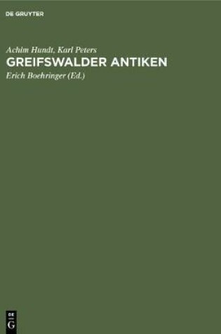 Cover of Greifswalder Antiken