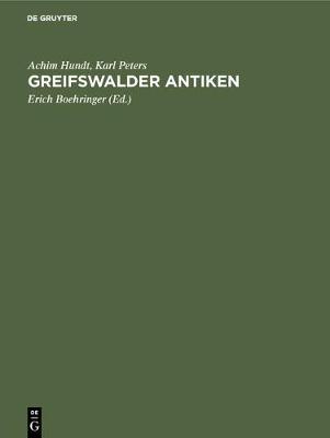 Book cover for Greifswalder Antiken