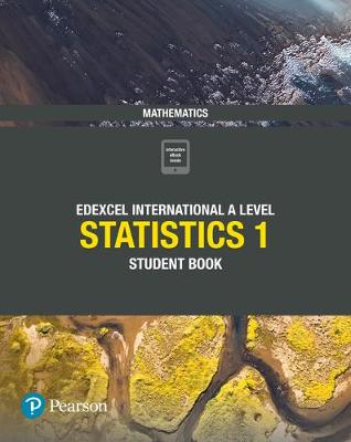 Book cover for Pearson Edexcel International A Level Mathematics Statistics 1 Student Book
