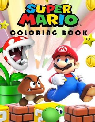 Book cover for Super Mario Coloring Book