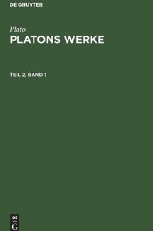 Cover of Platons Werke