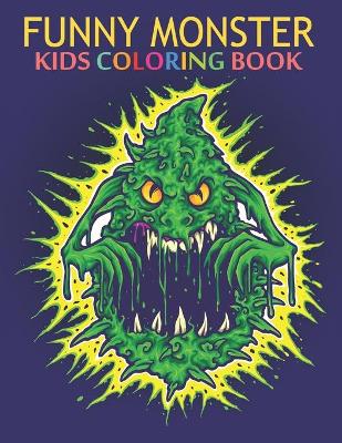 Book cover for Funny monster kids coloring book