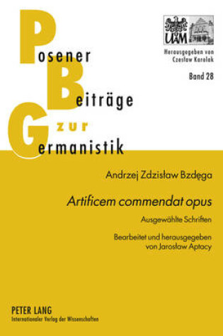 Cover of "Artificem Commendat Opus"