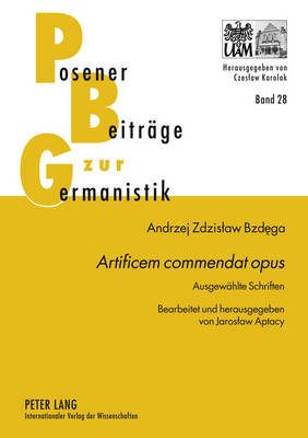 Cover of "Artificem Commendat Opus"