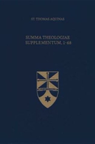Cover of Summa Theologiae Supplementum 1-68
