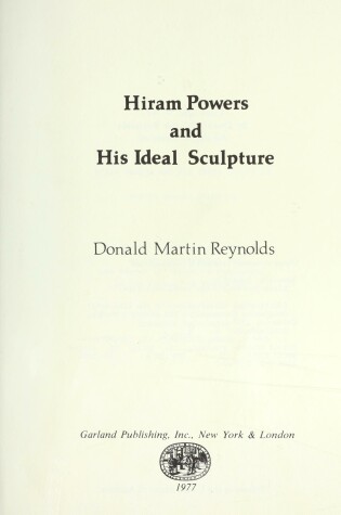 Cover of Hiram Powers His Ideal
