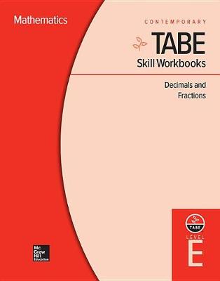 Book cover for Tabe Skill Workbooks Level E: Decimals (10 Copies)