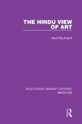Cover of The Hindu View of Art