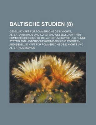 Book cover for Baltische Studien (8)