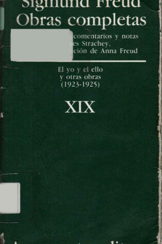 Cover of Obras Completas - Tomo XIX El Yo y El Ello y Otras Obras