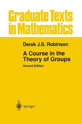 Book cover for A Course in the Theory of Groups