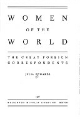 Cover of Women of the World