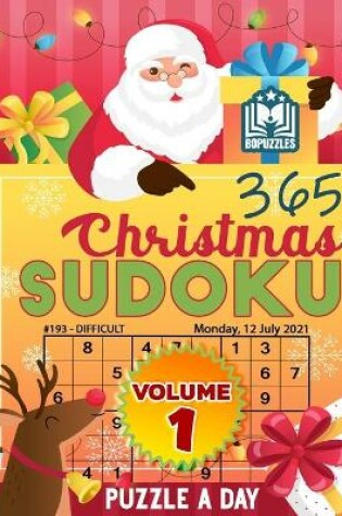 Cover of 365 Christmas Sudoku Puzzle a Day Volume 1