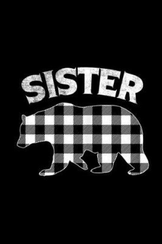 Cover of Black And White Buffalo Plaid Sister Bear Christmas Pajam