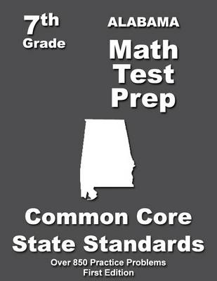 Book cover for Alabama 7th Grade Math Test Prep