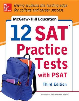 Book cover for EBK MGHE 12 SAT Practice Tests with PSAT