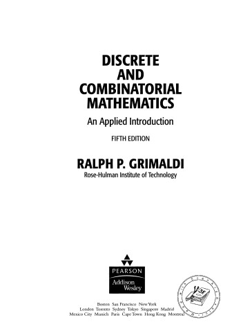 Book cover for Student Solutions Manual for Discrete and Combinatorial Mathematics