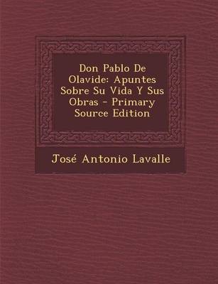 Book cover for Don Pablo de Olavide