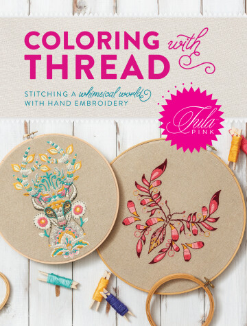 Book cover for Tula Pink Coloring with Thread