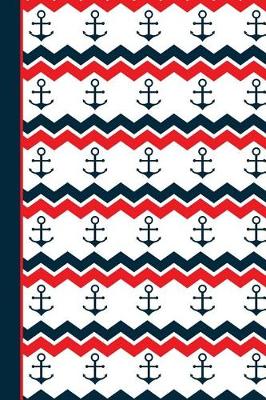 Book cover for Anchor Red White Blue Journal Notebook - Lined