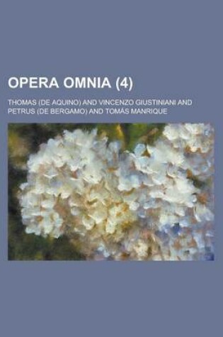 Cover of Opera Omnia Volume 4