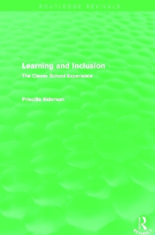 Cover of Learning and Inclusion (Routledge Revivals)